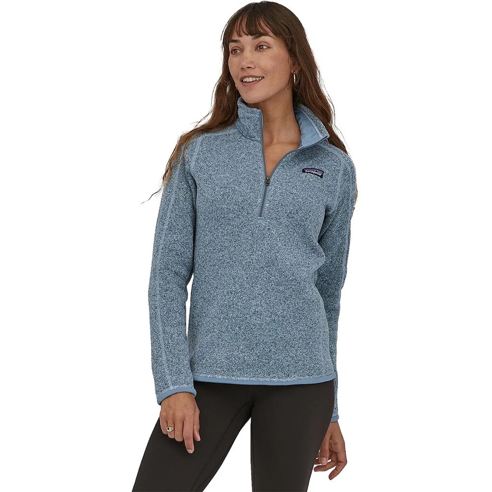 Patagonia Better Sweater 1/4 Zip Women’s small Steam Blue